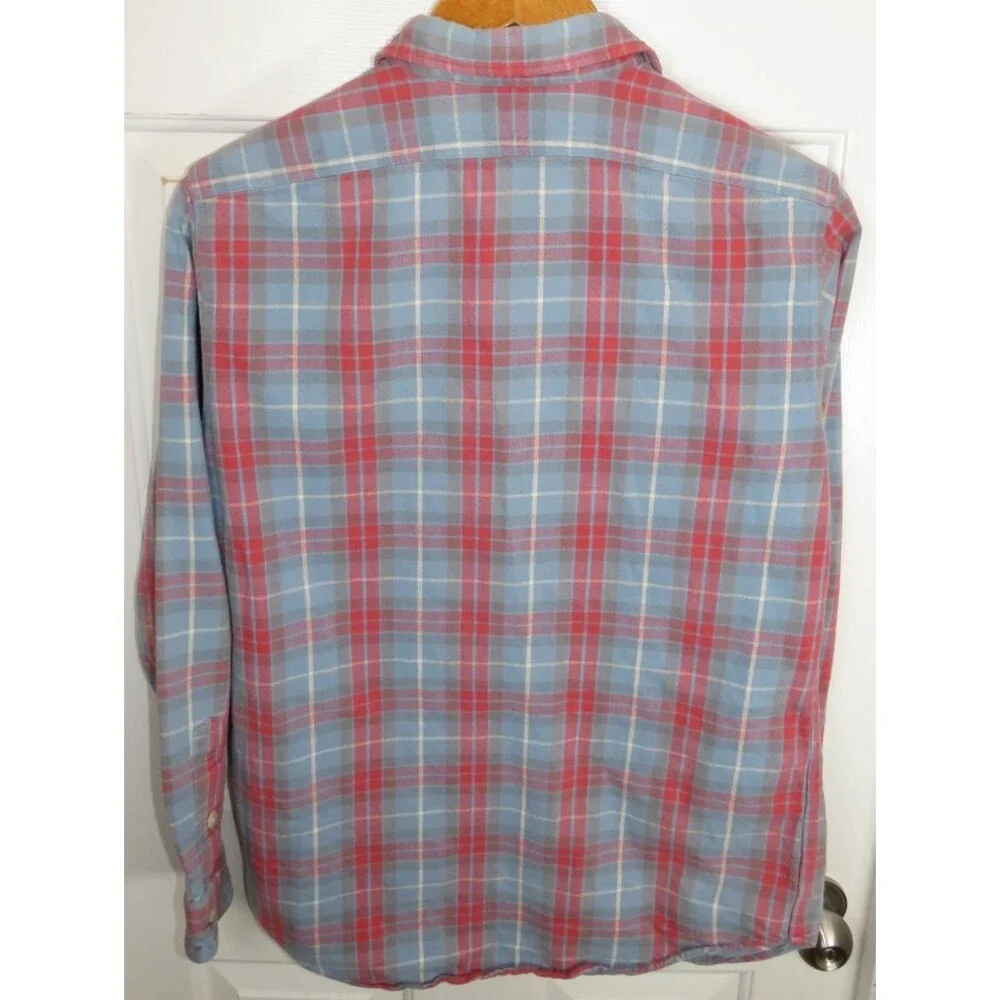 Polo Ralph Lauren Men's Flannel Button Up Shirt Tartan Plaid Size Medium